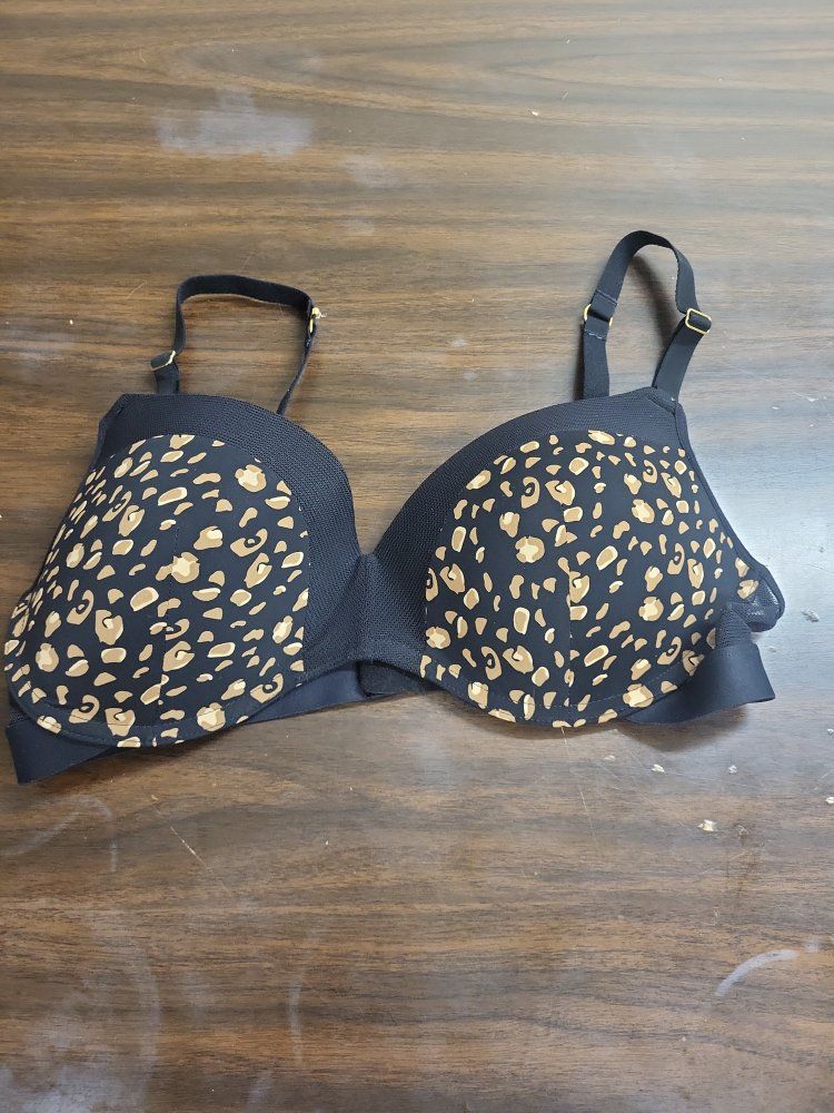 All You Lively Black & Tan Leopard Print Underwire Bra - Animal Print Padded Everyday Bra