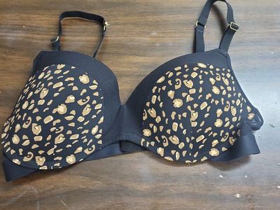 All You Lively Black & Tan Leopard Print Underwire Bra - Animal Print Padded Everyday Bra