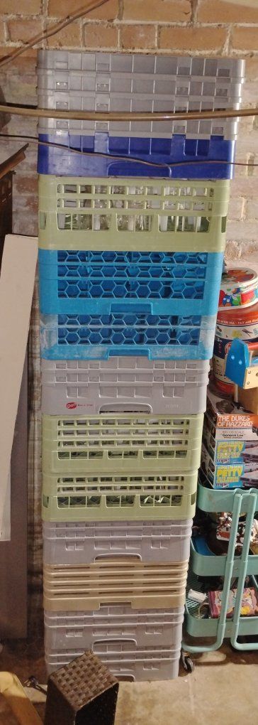 Free if you take them all! Commercial Dishwasher Racks fits Several amounts in each 16, 20, or 25 glasses