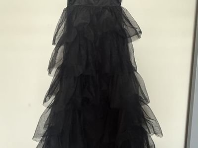 Black Tiered Tulle Formal Dress - Lulus XS