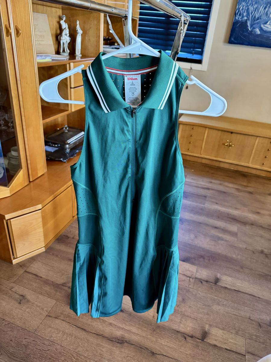 Wilson Green Athletic Tennis Dress Size S Sleeveless
