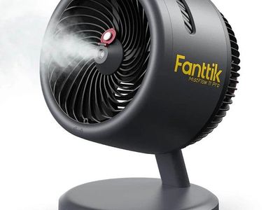 Fanttik MistFlow P27 100 Pro Mist and Breeze, Cordless or Corded Portable Misting Fan 2027380 #106711