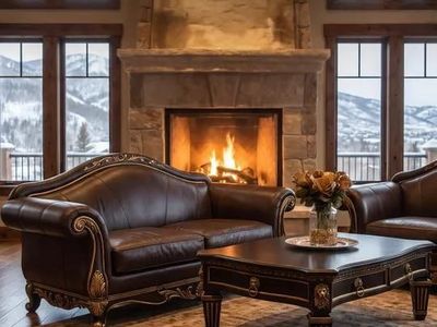 Luxury ranch style living room set