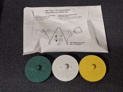 3M Roloc Bristle Discs and Disc Pad Assembly