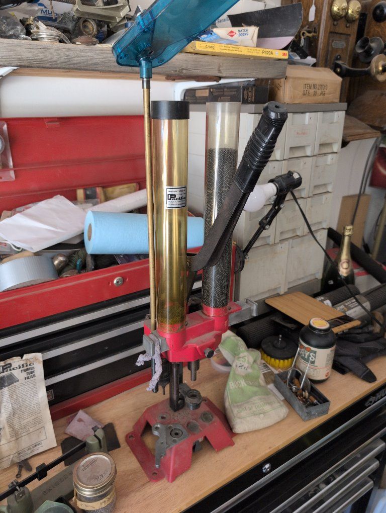 Pacific DL 155 Reloading Press Tool Kit with Powder & Shot Tubes and Accessories