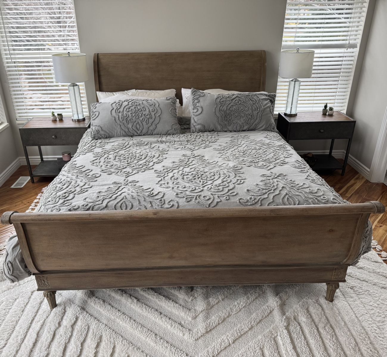 Restoration Hardware Cal King Sleigh Bed-