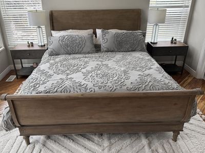 Restoration Hardware Cal King Sleigh Bed-