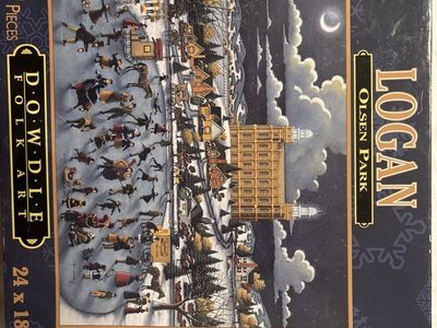 Dowdle Folk Art Logan Olsen Park Jigsaw Puzzle - 750 Pieces, 24" x 18"