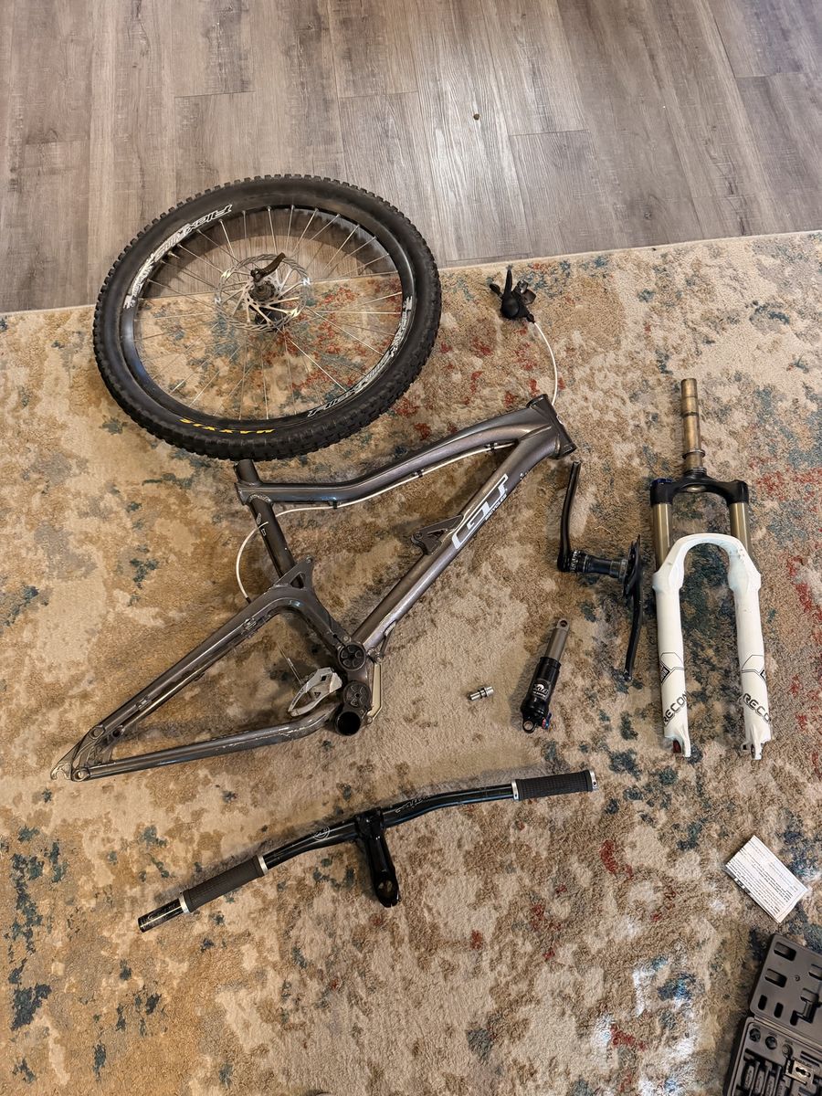 Mountain bike frame and parts