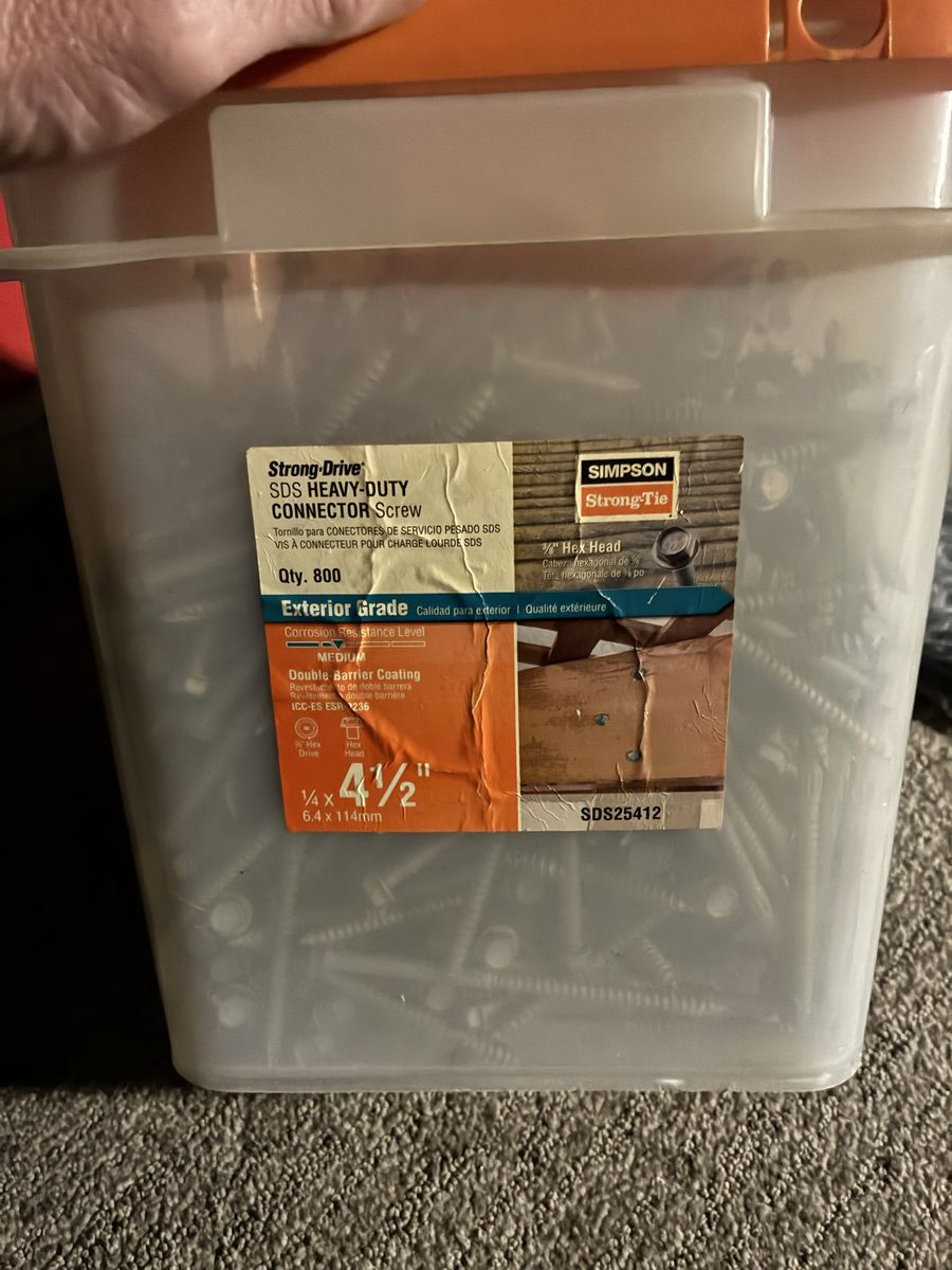 Simpson strong Thai 4 1/2 inch double coated screws