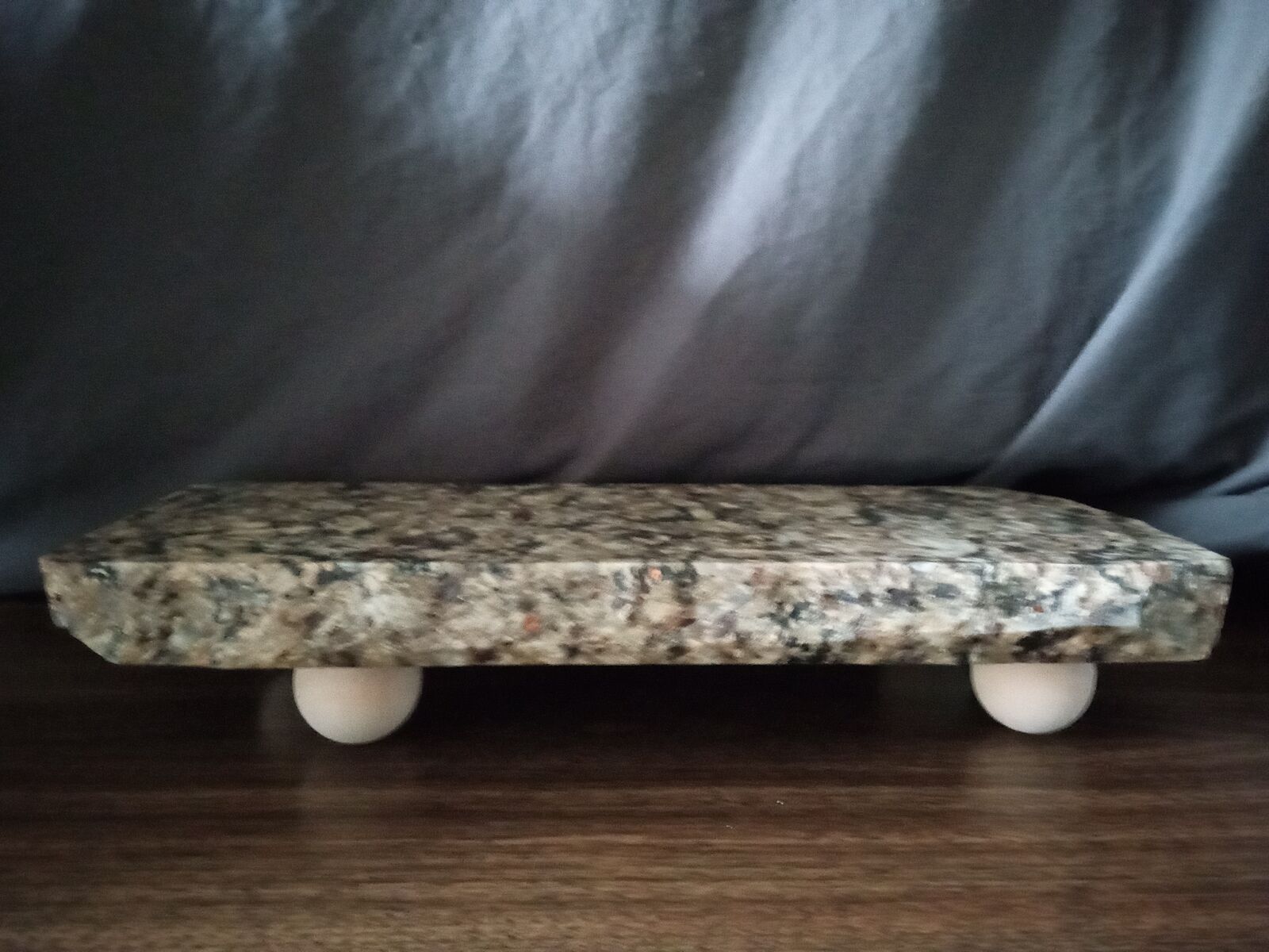 Granite charcuterie board or cutting board or serving rock with chiseled edge 6"x14"