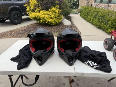 Brand New Atv helmets matching pair.