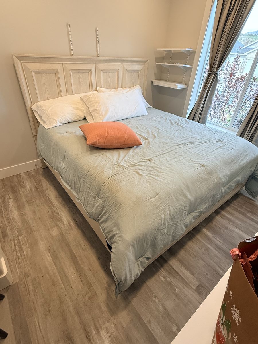 King Bed Frame + Casper Mattress – $500 OBO