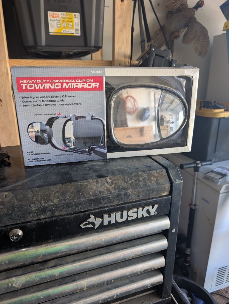 Detachable towing mirror extension