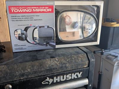 Detachable towing mirror extension