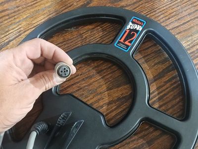 White's Super 12 Metal Detector Search Coil ,with scratch protector.