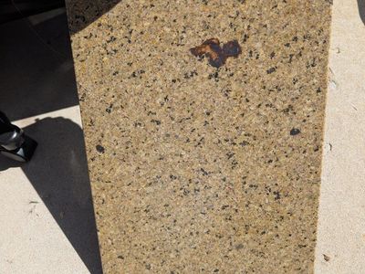 Granite Countertop Piece - Light Brown Speckled Granite Slab, Approx. 19"x12" - Used for Kitchen/Bath
