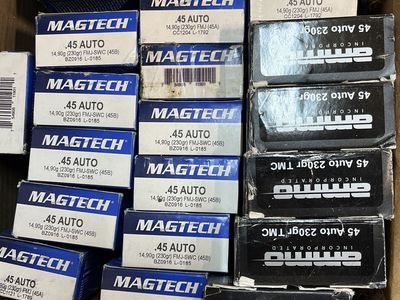 45acp Ammo In Boxes.