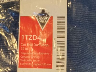 TOUGH GUY 1TZD4 72-IN CUT AND DUST MOP NEW