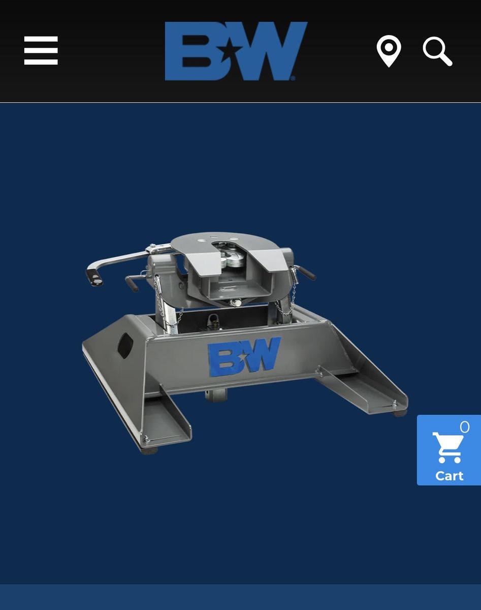 B&W companion fifth wheel hitch - only used once.