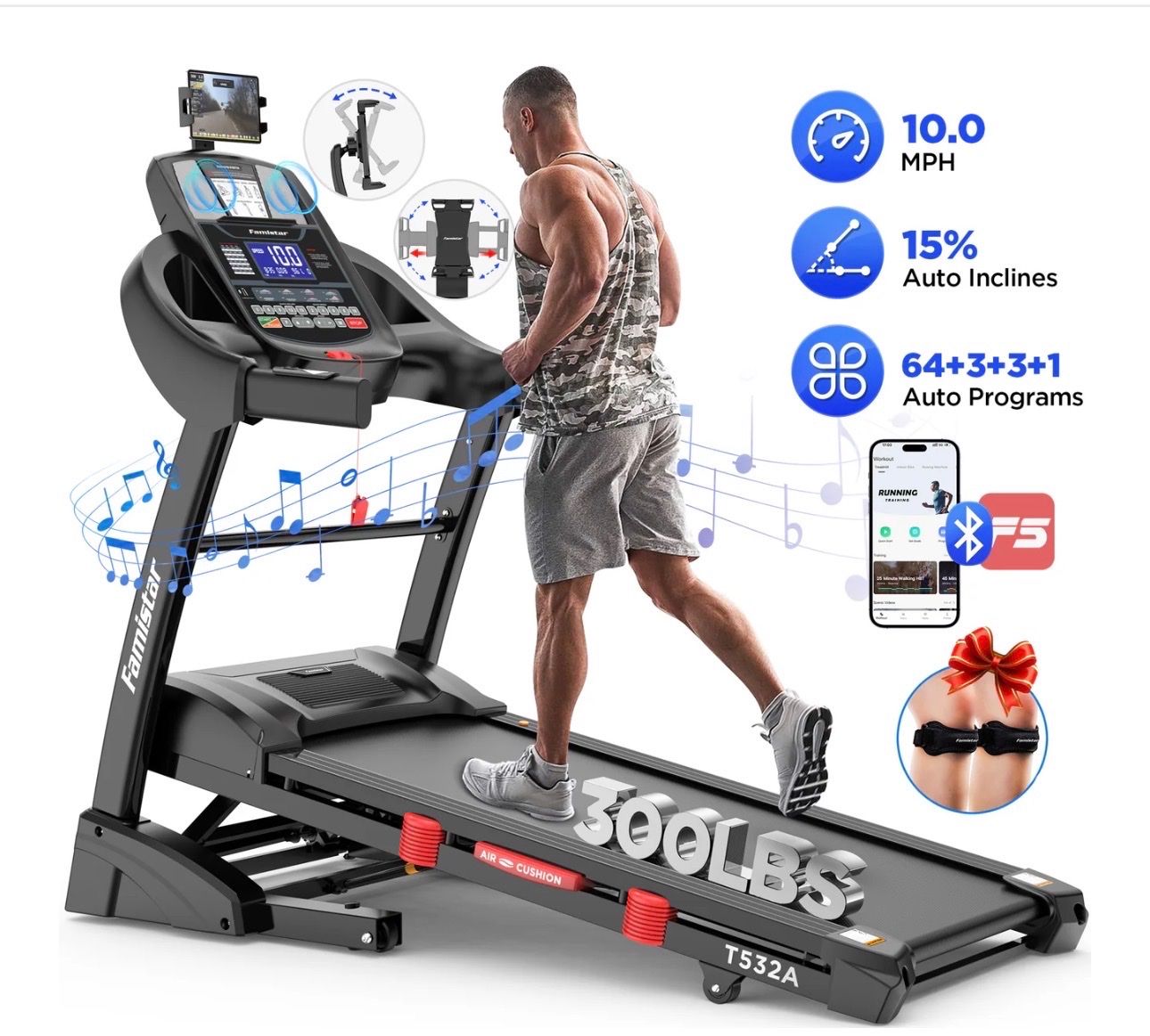 Brand new Famistar T532A Folding Treadmill -