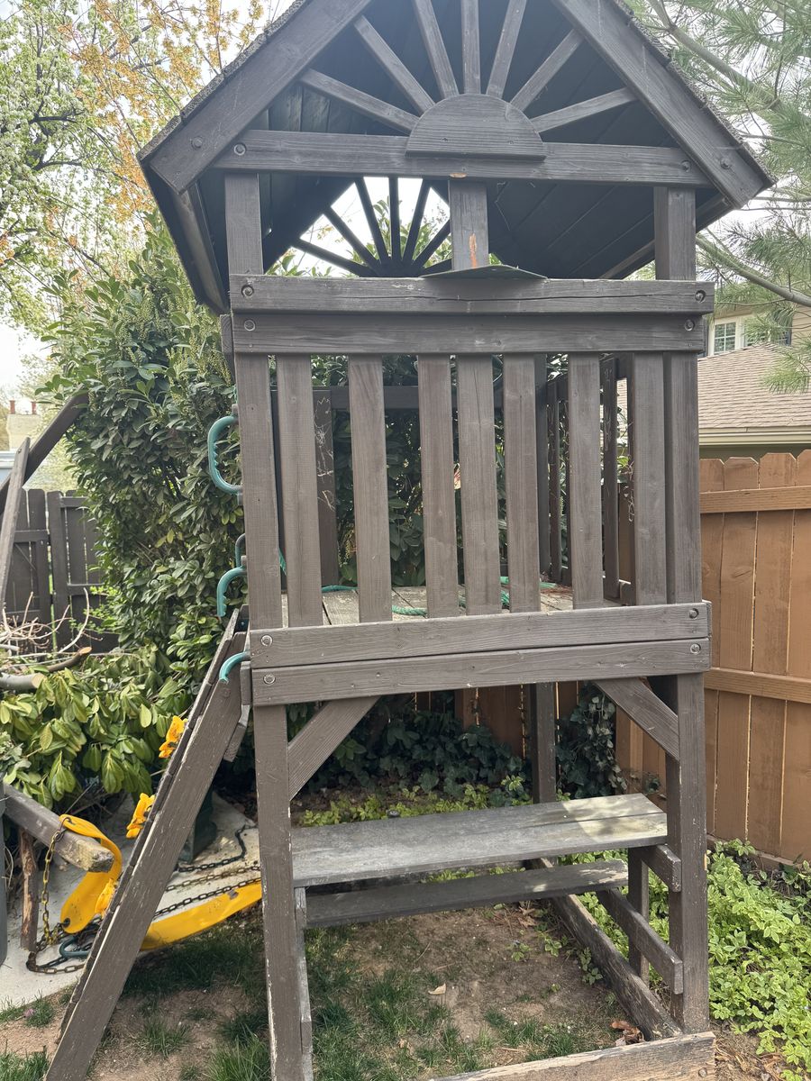 Free Play house - Slide And Swings All Work Great