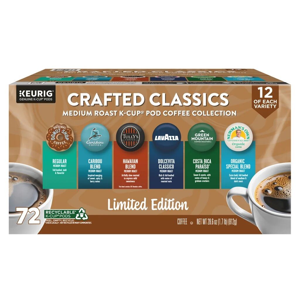 Crafted Coffee K-Cup Pod Variety Pack 72-Count 7984865  #103885