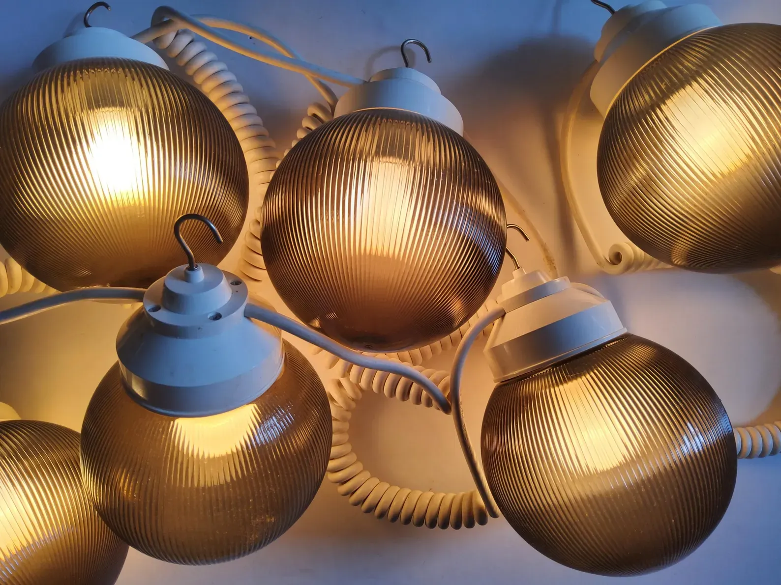 Sunsetter Patio Lights Vintage 6 Smoke Globe Lights - Awning, RV, Trailer