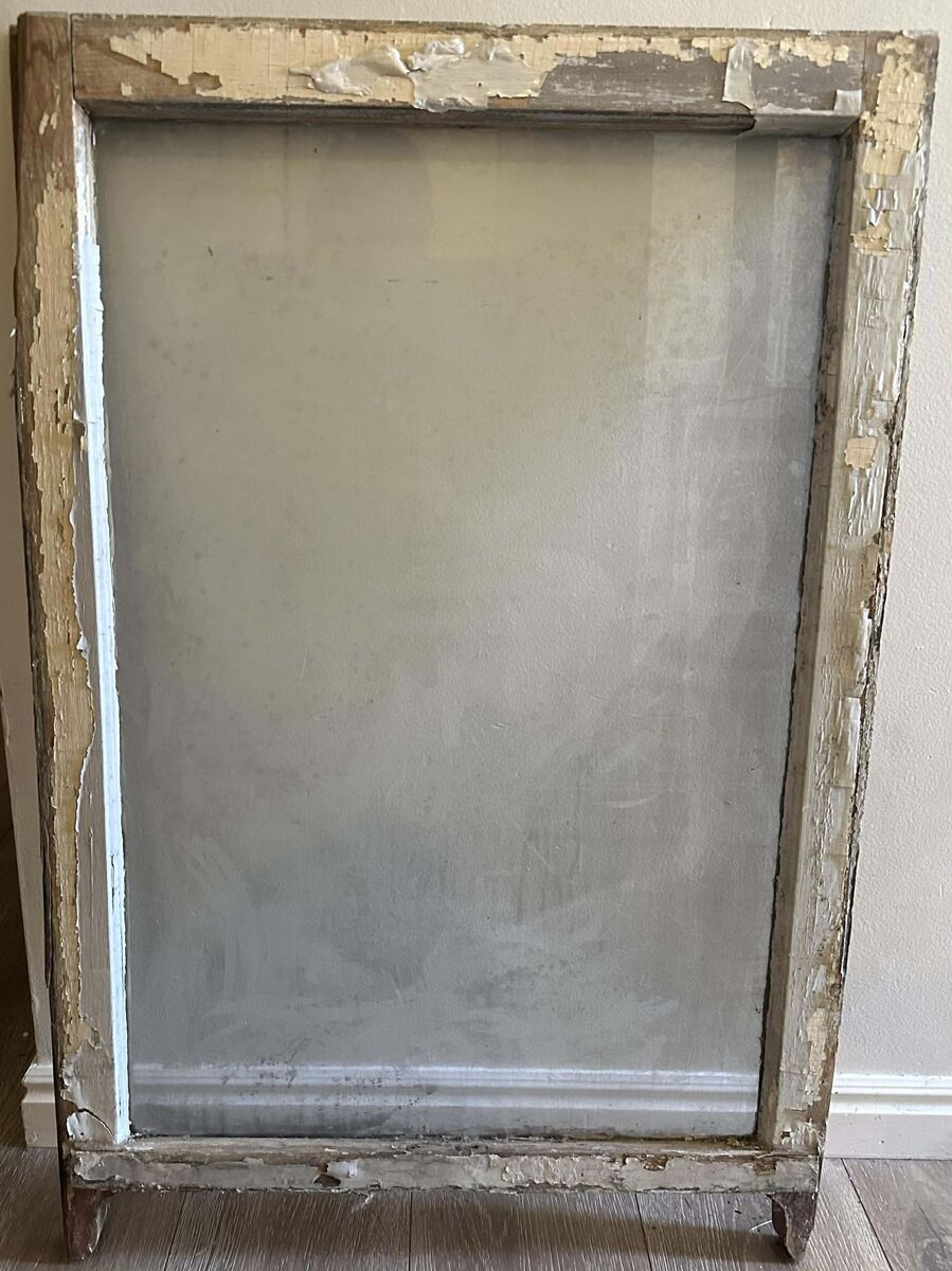 Awesome Footed Antique Bi-color Decorative!!Window