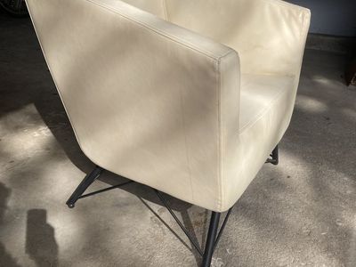 White Pleather Chair
