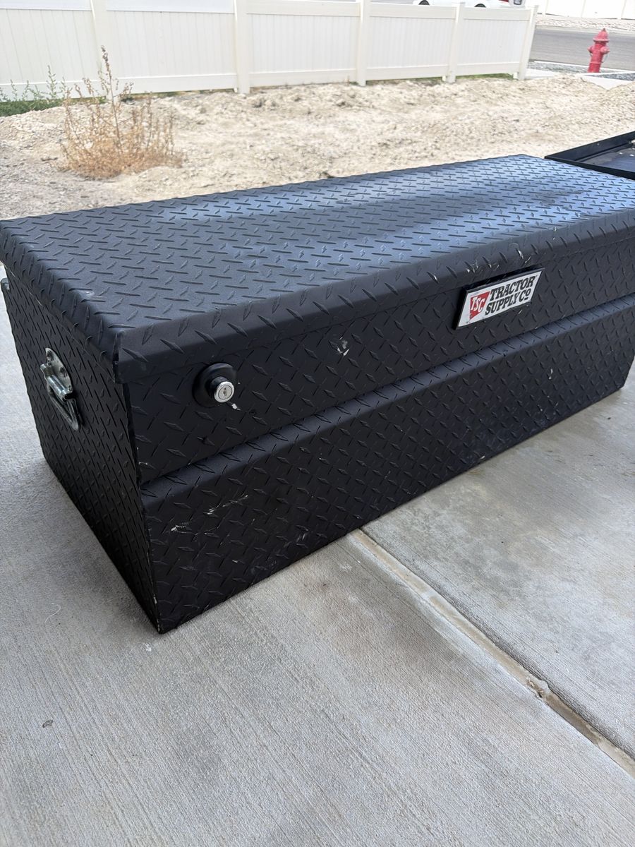 Tractor Supply Co. Black Diamond Plate Truck Tool Box