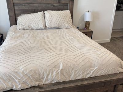 Queen Rustic Wooden Bed Frame