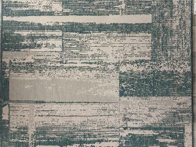 MH London Indoor/Outdoor 5 x 8' Tufted Polypropylene Ocean Geometric Area Rug