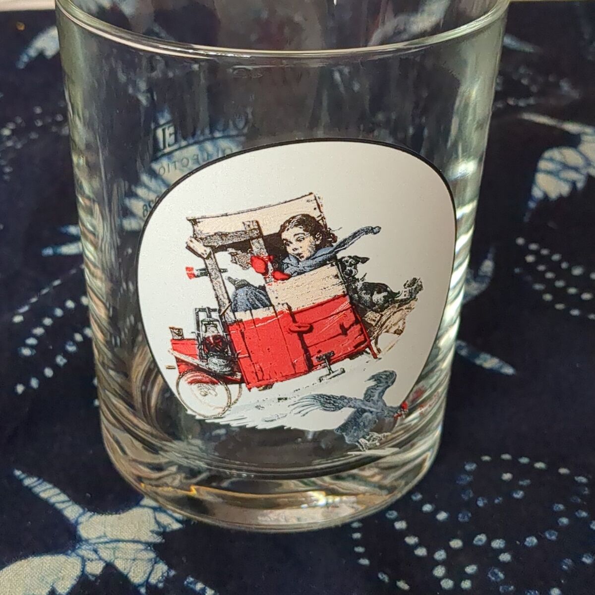 Norman Rockwell "Soap box racer" glass