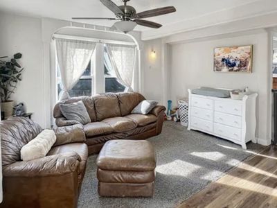 Brown leather Couch OBO