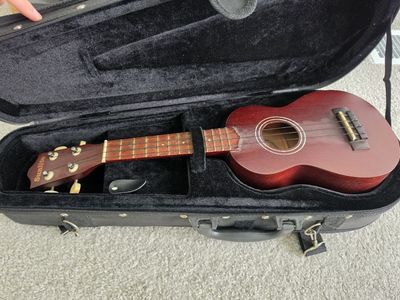 Sunlite U-200 Soprano Ukulele with Hard Case - Great for Beginners!