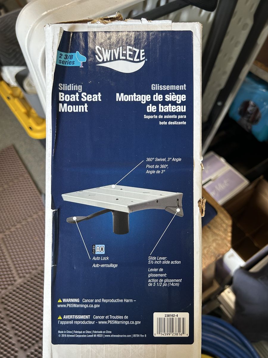 Sliding Boat seat mount