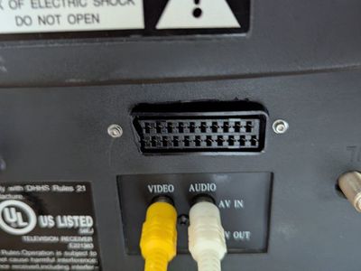 RGB mod your CRT TV with SCART - looks like an arcade monitor