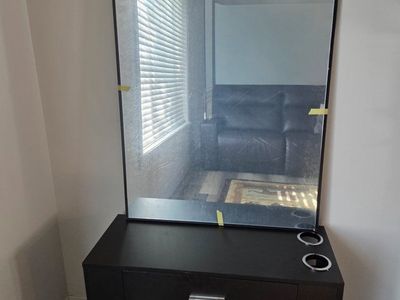 Black Styling Cabinet with Mirror