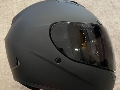 NEW Bell Qualifier Full-Face Motorcycle Helmet Matte Black Size Large (58-60 cm) Dark Smoke Visor and Clear Lens