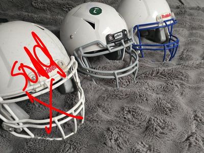 football helmets 30$ each