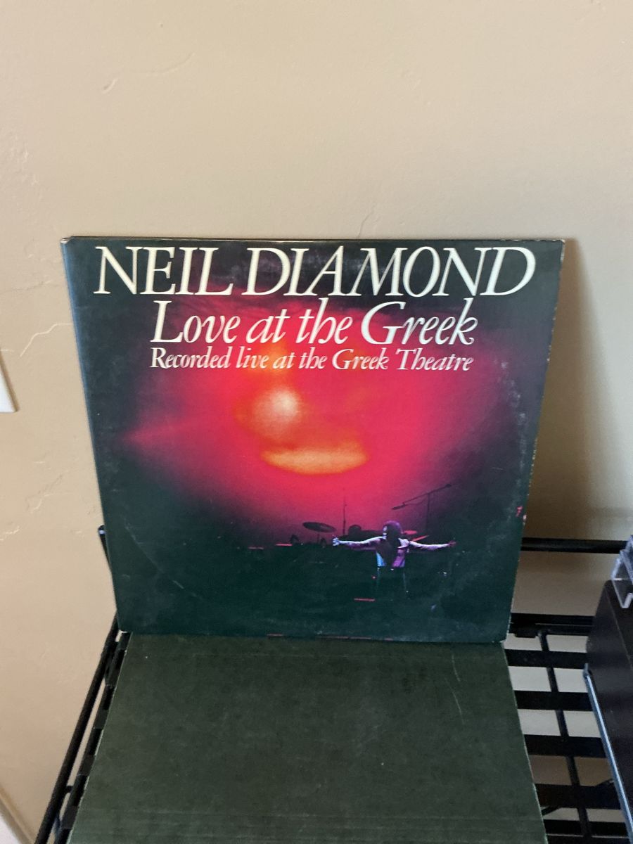 Neil Diamond Love at the Greek Vinyl Record Album Live at the Greek Theatre