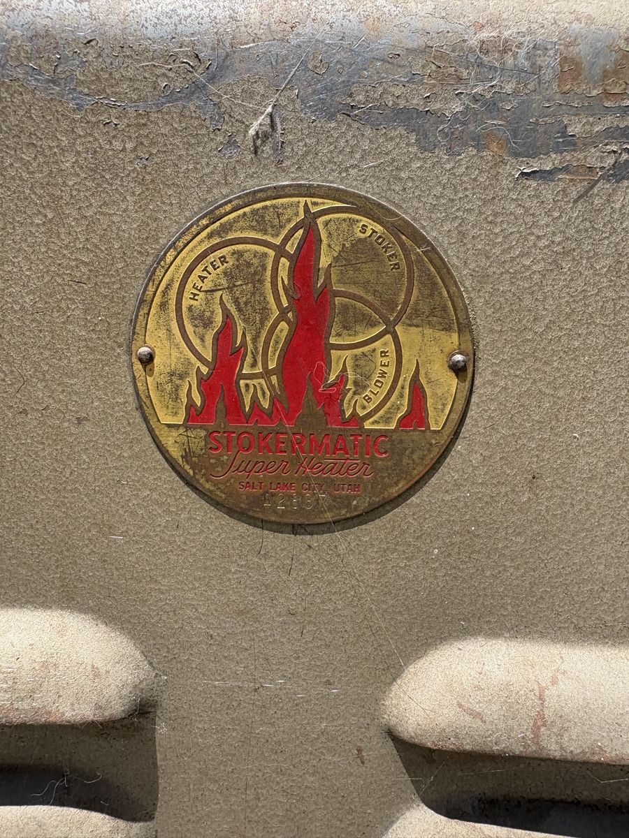Antique coal burning heater