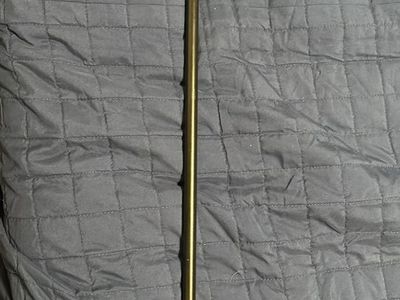 Decorative Curtain Rod with Cage Finials - Black Finish