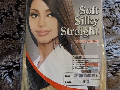 Bobbi Boss First Class Hair Soft Silky Straight 100% Human Hair Weave Color 613 16 inch