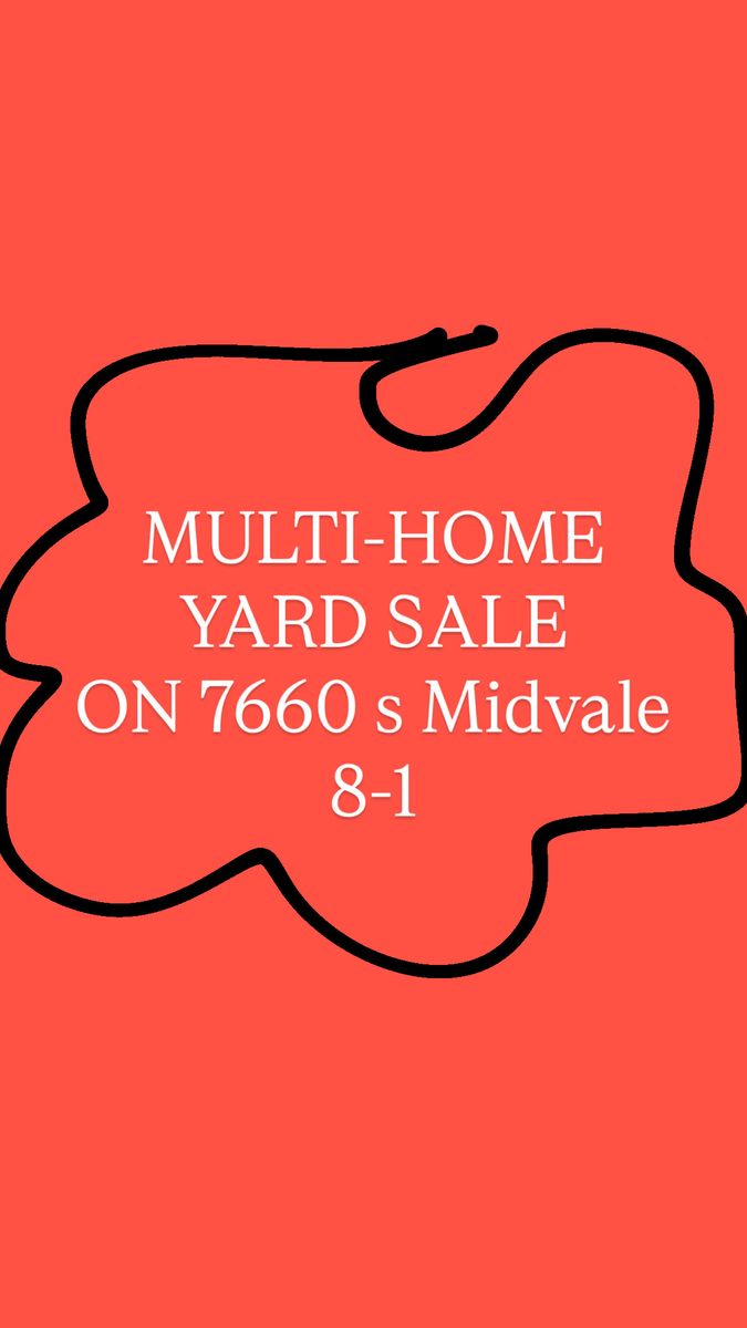 Street wide yard sale multi homes