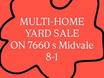 Street wide yard sale multi homes