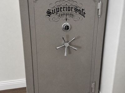 Superior Safe Company Gun Safe/Security Cabinet - Gray, Combination Lock