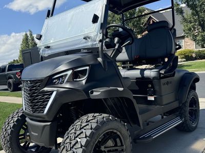 New Matte Black Rokkor Golf Cart w/Heated Seats & Apple Car Play