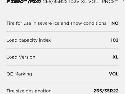 Pirelli PZero PZ4 265/35R22 Tires - SET OF FOUR